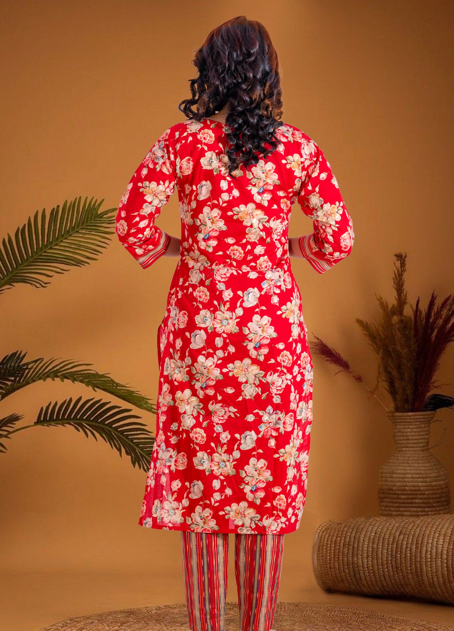 Cotton Printed Kurti Pant Set