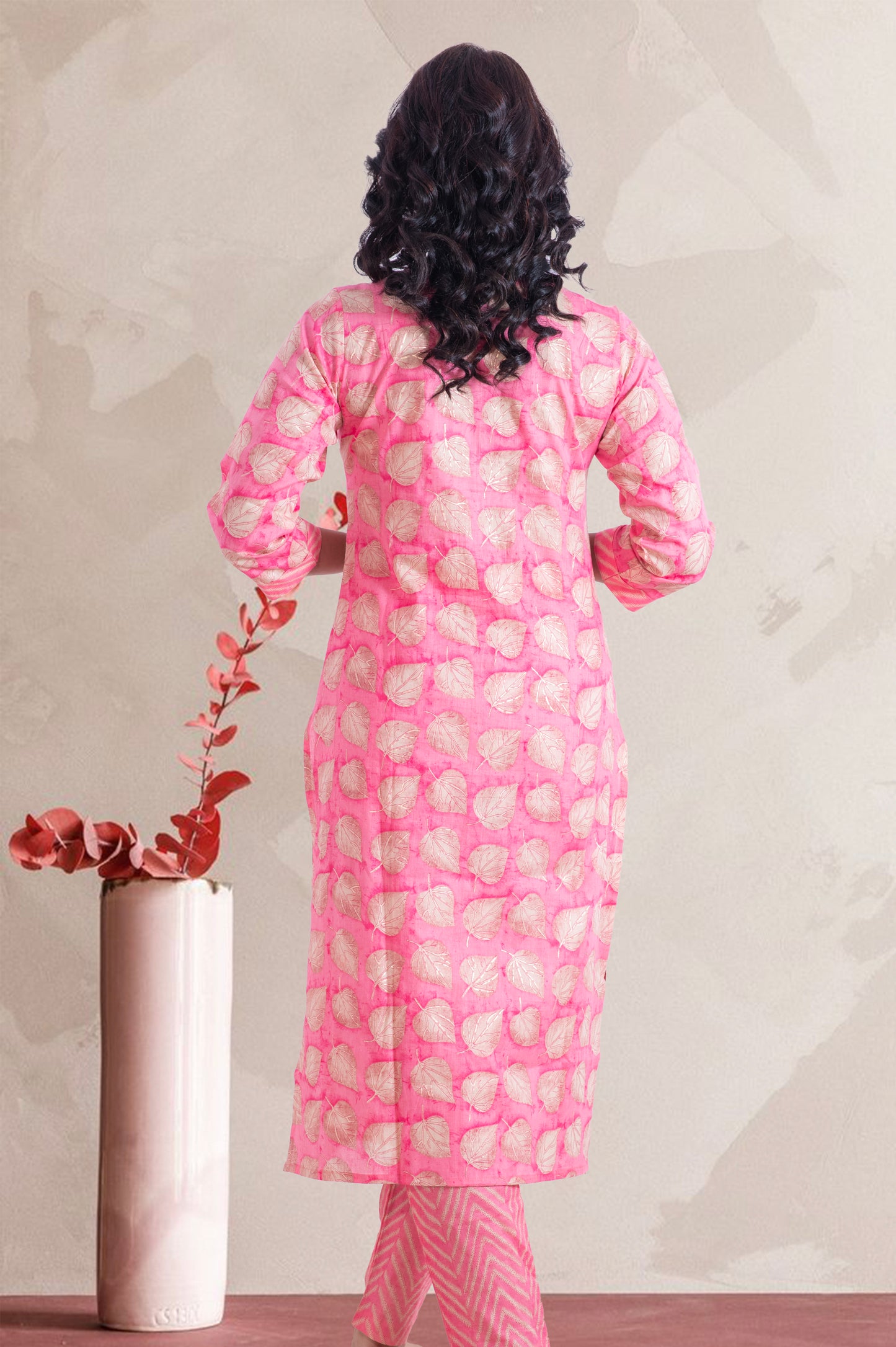 Cotton Printed Kurti Pant Set